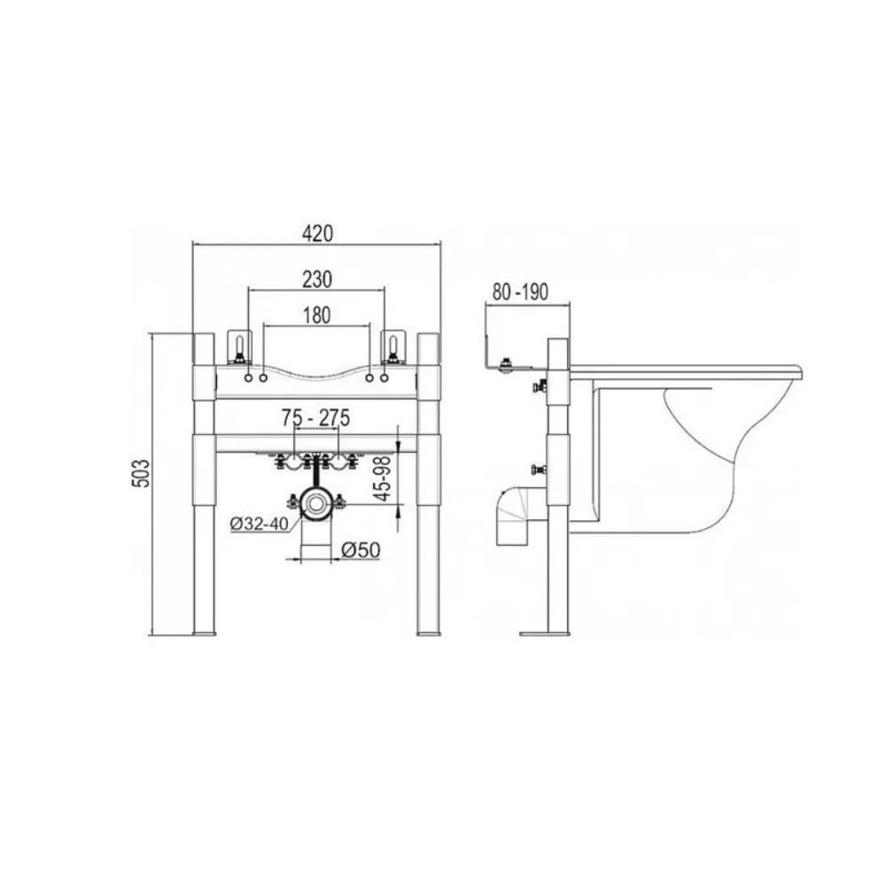 Инсталляция для биде Oli Easy 618547 Инсталляция для биде Oli Easy 618547 — изображение 2