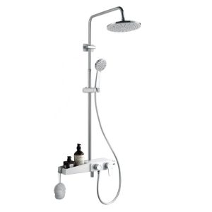 Душевая система Azario AZ-80 Хром / Белый AZ-801