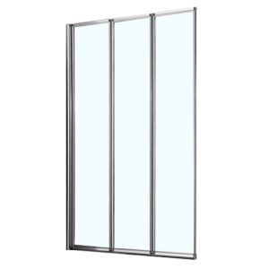 Шторка для ванны Azario Preston 100 Хром / Прозрачное AZ-NFC6433 1000