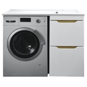 Тумба напольная Azario Magenta 110 правая под стиральную машину с раковиной CS00079140 Тумба напольная Azario Magenta 110 правая под стиральную машину с раковиной CS00079140