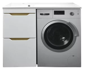 Тумба напольная Azario Magenta 120 левый под стиральную машину с раковиной CS00078395