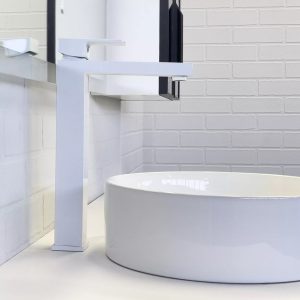 Смеситель для раковины Comforty FC045 Белый глянцевый FC045B-CKBT