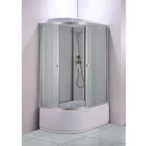 Душевая кабина Водный мир 120х80, Хром / Матовое, Высокий поддон правая