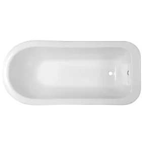Ванна из литьевого мрамора Эстет Царская 150х73 Белый ФР-00001653