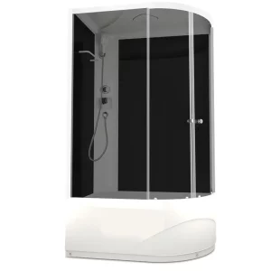 Душевая кабина Domani-Spa Delight Slim high левая без электрики 120х80 Белый, Поддон высокий Душевая кабина Domani-Spa Delight Slim high левая без электрики 120х80 Белый, Поддон высокий