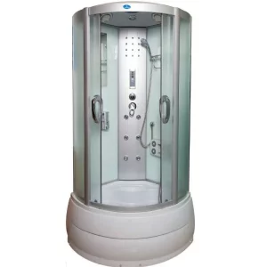 Душевая кабина Водный мир 90х90 ,Хром / Матовое, Высокий поддон