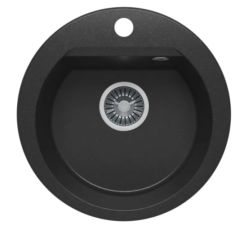 Мойка кухонная Polygran Atol 46 678897 Черный матовый Мойка кухонная Polygran Atol 46 678897 Черный матовый