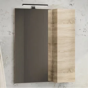 Шкаф зеркальный Comforty Тромсе 60 Дуб 00004142221CF