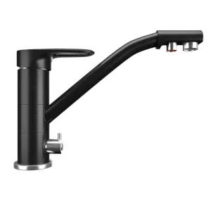 Смеситель для кухни Ulgran Classic U-010 с подключением к фильтру U-010-344 Ультра-чёрный Смеситель для кухни Ulgran Classic U-010 с подключением к фильтру U-010-344 Ультра-чёрный