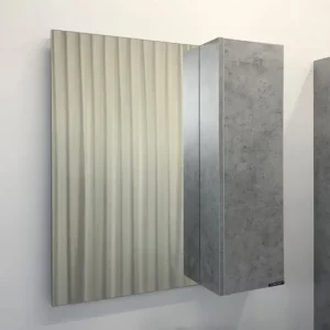 Шкаф зеркальный Comforty Осло 80 Бетон светлый 00-00006508CF