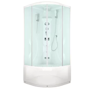 Душевая кабина Domani-Spa Elegance high V1.2 90х90 Белый, Поддон высокий