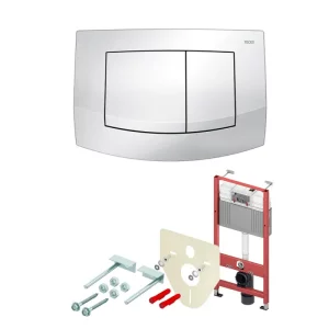 Инсталляция TECEbase 2.0 для скрытого монтажа унитаза + с клавишей смыва Ambia Белый глянцевый К440200