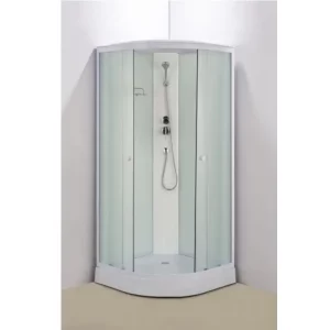 Душевая кабина Водный мир 100х100 Белый / Матовое низкий поддон ВМ884 100