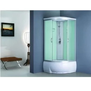 Душевая кабина Водный мир 90х90, Хром / Матовое, Высокий поддон