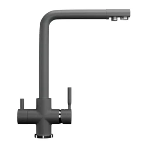 Смеситель для кухни Ulgran Classic U-016 с подключением к фильтру U-016-309 Тёмно-серый