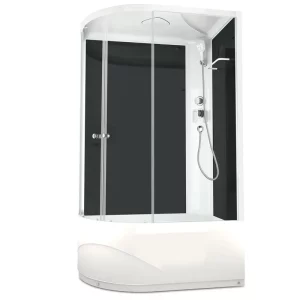Душевая кабина Domani-Spa Delight Slim high правая без электрики 120х80 Белый, Поддон высокий Душевая кабина Domani-Spa Delight Slim high правая без электрики 120х80 Белый, Поддон высокий