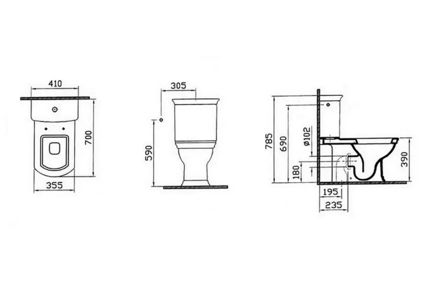 Унитаз-компакт Vitra Serenada с сиденьем микролифт Унитаз-компакт Vitra Serenada с сиденьем микролифт — изображение 2