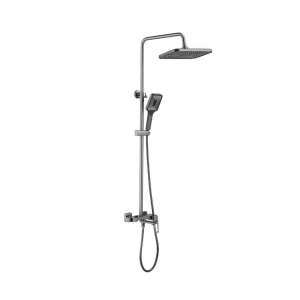 Душевая система Shevanik S68 с изливом Оружейная сталь S6836T