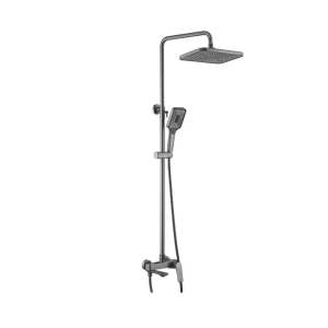 Душевая система Shevanik S91 с изливом Оружейная сталь S9136T