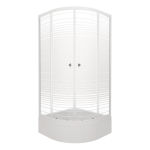 Душевой уголок Triton Полосы 100х100 Белый / С узором Щ0000061787