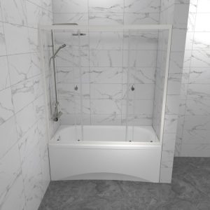 Шторка для ванны Triton Ультра 150 Белый / Прозрачное Щ0000065750