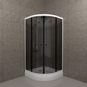 Душевой уголок Triton Грей 90х90 с поддоном А Белый / Тонированное Щ0000066464
