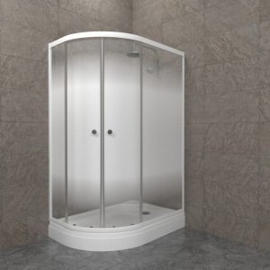 Душевой уголок Triton Коралл-Лайт 120х80 правый с поддоном А Белый / Матовый Щ0000068950