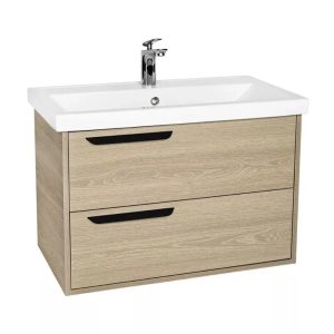 Тумба подвесная Viant Кёльн 82 с раковиной Фостер Дерево светлое VKEL80FOSD-T2YP Тумба подвесная Viant Кёльн 82 с раковиной Фостер Дерево светлое VKEL80FOSD-T2YP