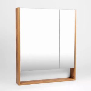 Шкаф зеркальный Viant Мальта 60 Белый / Дуб Вотан VMAL60-ZSH