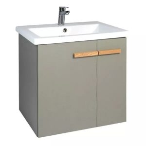 Тумба подвесная Viant Мюнхен 80 с раковиной Como Хаки VMUN80COH-T2STP Тумба подвесная Viant Мюнхен 80 с раковиной Como Хаки VMUN80COH-T2STP