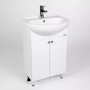 Тумба напольная Viant Париж 54 с раковиной Erica Белый VPAR55ER-T2ST Тумба напольная Viant Париж 54 с раковиной Erica Белый VPAR55ER-T2ST