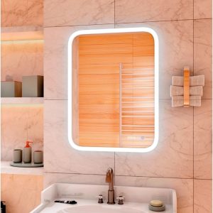 Зеркало Агата Glamour 60 с сенсором и часами ЗЛП272 Зеркало Агата Glamour 60 с сенсором и часами ЗЛП272