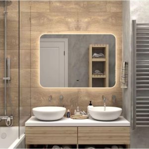 Зеркало Агата Burzhe 100 с бесконтактным сенсором, часами и холодной подсветкой ЗЛП5064 Зеркало Агата Burzhe 100 с бесконтактным сенсором, часами и холодной подсветкой ЗЛП5064