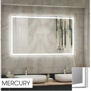 Зеркало Агата Mercury 92 LED подсветка сенсорный выключатель и функцией Bluetooth (hands free) ЗЛП884