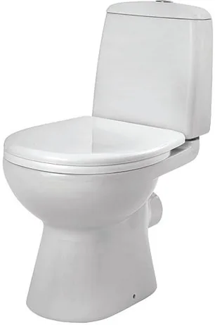 1.WH30.1.746 ЦЕЗАРЬ унитаз-компакт, гориз.выпуск, 2 режима, soft-close