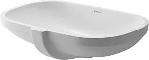 0338490000 D-Code Раковина 495x290, встраиваемая снизу, с переливом, с креплением для деревянных столешниц