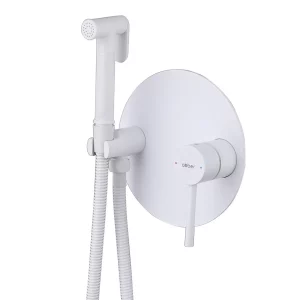 Смеситель для биде ABBER Emotion белый матовый AF8826W