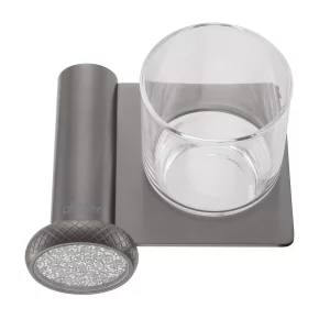 Стакан ABBER Glanz оружейная сталь AA1H60GM