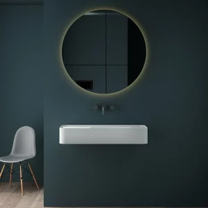 Раковина подвесная Vincea VWB 80х40 Solid Surface Белый матовый VWB-6S480MW