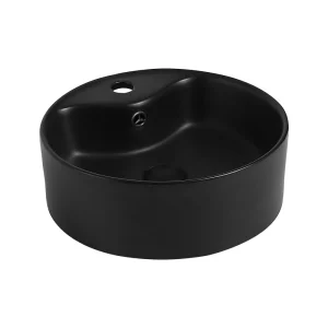 Раковина накладная ABBER BEQUEM 41x14,5 черный матовый AC2104MB