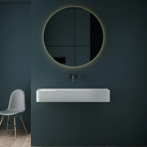 Раковина подвесная Vincea VWB 100х40 Solid Surface Белый матовый VWB-6S380MW