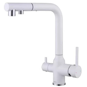 Смеситель для кухни ABBER Emotion белый матовый AF8814W